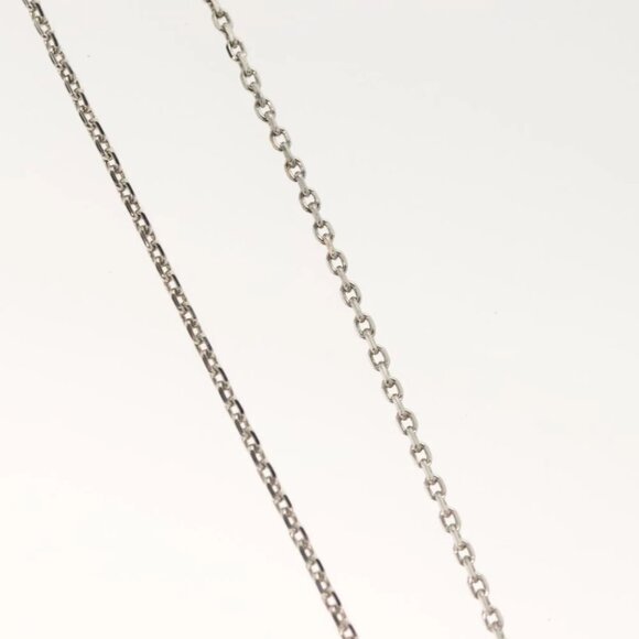 LOUIS VUITTON Pandantif Bois Necklace metal Brown LV Auth - Picture 9 of 14